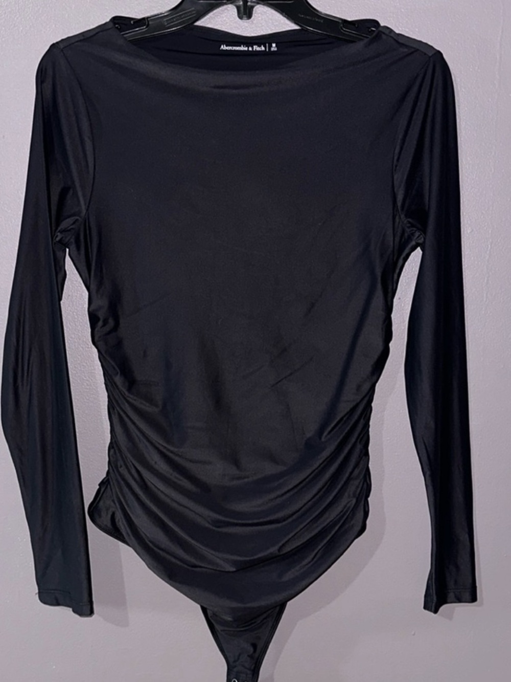 Abercrombie & Fitch Black Long Sleeve Bodysuit